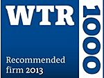 Squire Sanders' UK Trademark Team Recognized in WTR1000 2013